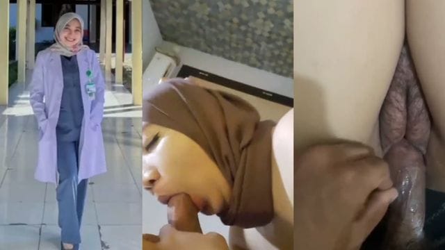 Bokep Indo Ngentotin Perawat Cantik Hijab Binal Doyan Kontol